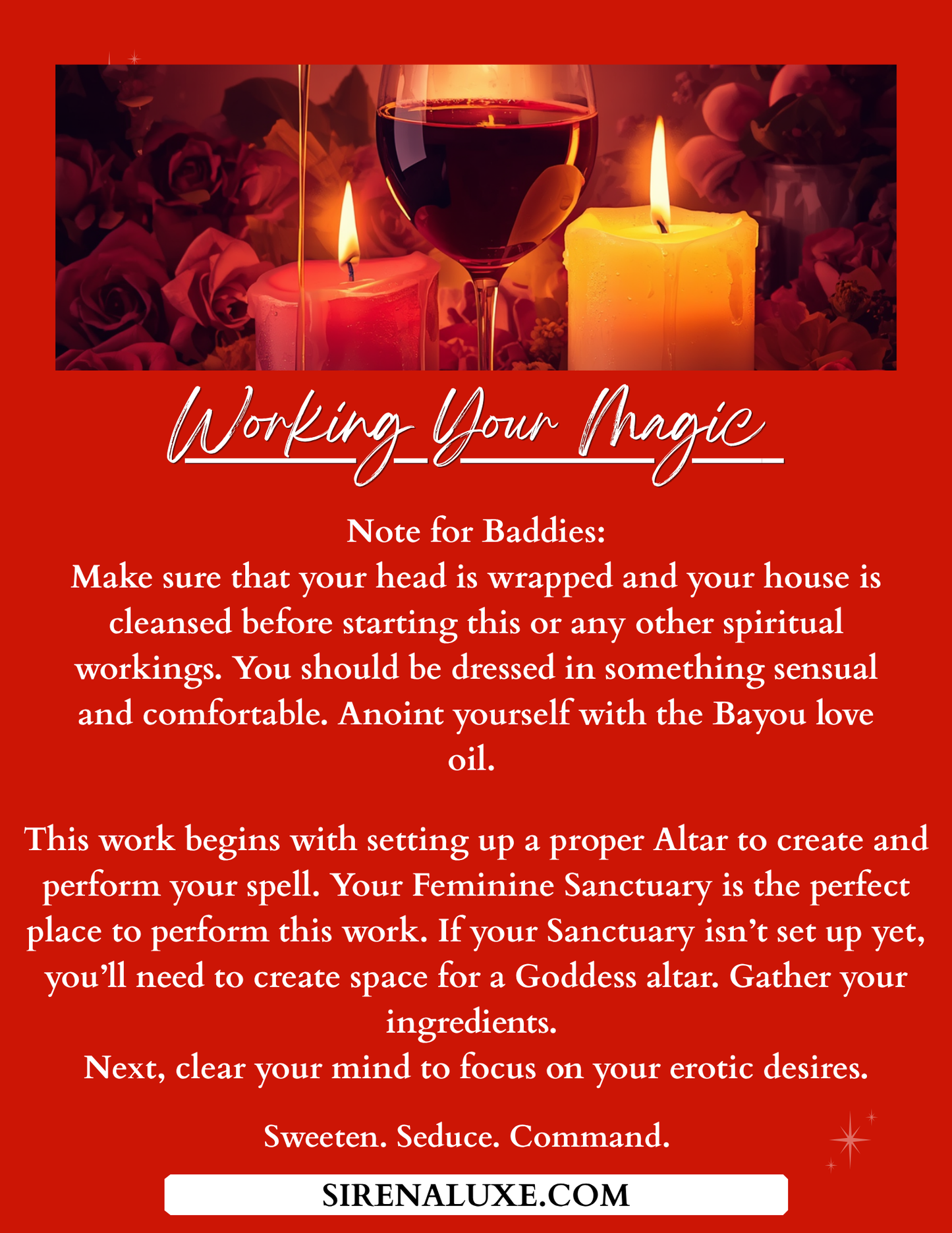 Red Wine & Honey: A Love Command Ritual