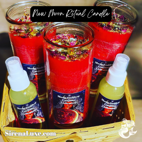 New Moon Ritual Candle